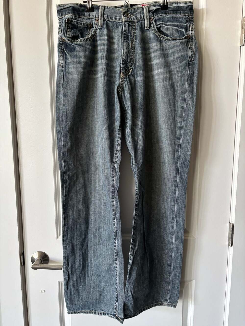 Gap X2 Boot Cut Jeans Men’s 34W x 32L Washed Blue Denim